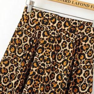 Fashion Sexy Leopard Skirt #sk081801