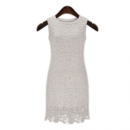 Sexy Lace Sleeveless Package Hip Dress #ad51306yt on Luulla