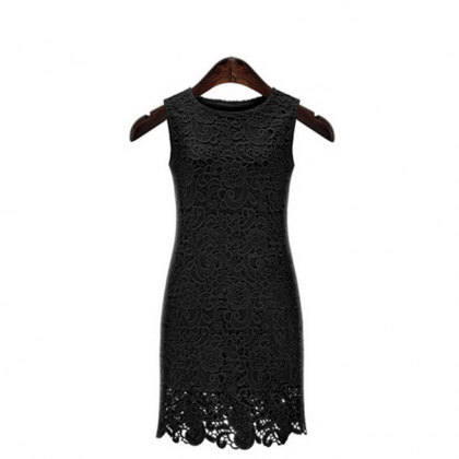Sexy Lace Sleeveless Package Hip Dress #ad51306yt on Luulla